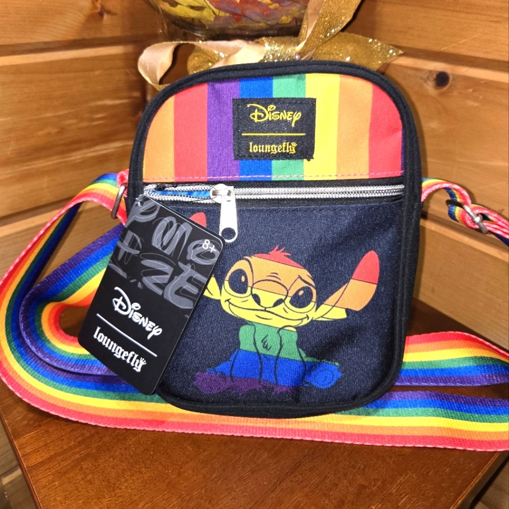 Disney Loungefly Stitch Pride Month Crossbody Bag NWT